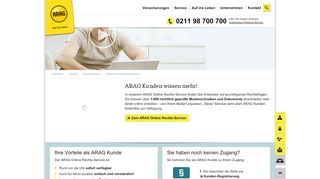 
                            7. ARAG Online Rechts-Service - ARAG Versicherung