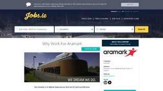 
                            9. Aramark Careers, Aramark Jobs in Ireland jobs.ie