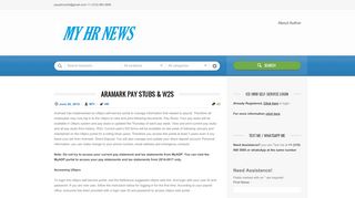 
                            6. Aramark Pay Stubs & W2s | My HR News