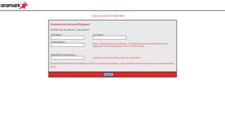 
                            3. Aramark.net Account Request - ARAMARK.net: …