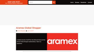 
                            7. Aramex Global Shopper ☆ Rasp And Rivet