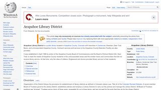 
                            4. Arapahoe Library District - Wikipedia