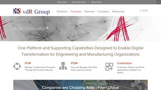 
                            5. Aras Innovator® — The vdR Group