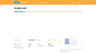 
                            6. Aratext.com: ARATEXT - Easy Counter