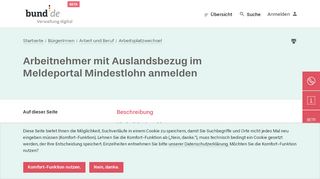 
                            8. Arbeitnehmer mit Auslandsbezug im Meldeportal Mindestlohn anmelden