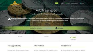 
                            2. Arbitrage Trading - ARBITRAGING.co - The Arbitrage ...