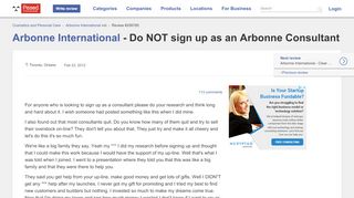 
                            3. Arbonne International - Do NOT sign up as an Arbonne ...