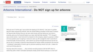 
                            5. Arbonne International - Do NOT sign up for arbonne Jun 11 ...