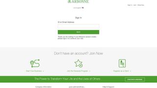 
                            4. Arbonne International | Sign In