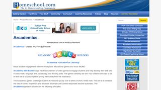 
                            8. Arcademics | Homeschool.com