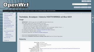 
                            2. Arcadyan / Astoria VGV7510KW22 o2 Box 6431 - OpenWRT