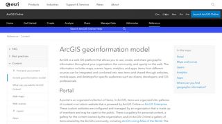 
                            6. ArcGIS geoinformation model—ArcGIS Online Help | ArcGIS