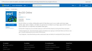 
                            6. ArcGIS Online - Azure Marketplace - Microsoft