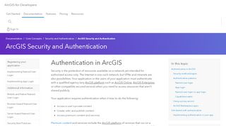 
                            4. ArcGIS Security and Authentication | ArcGIS for Developers