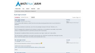 
                            8. Arch Linux ARM • View topic - Auto login at boot