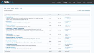 
                            8. Arch Linux Forums