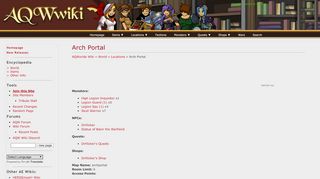 
                            4. Arch Portal - AQW