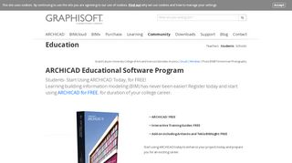 
                            3. ARCHICAD Educational Software Program - graphisoft.com