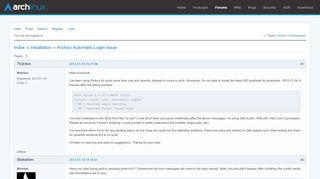 
                            1. Archiso Automatic Login Issue / Installation / Arch Linux ...
