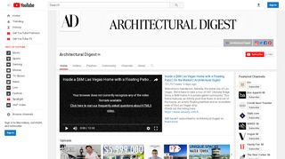 
                            5. Architectural Digest - YouTube