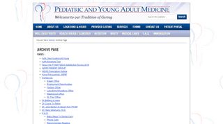 
                            7. Archive Page - Pediatric and Young Adult Medicine
