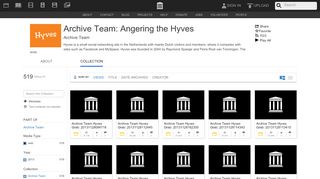 
                            7. Archive Team: Angering the Hyves : Free Web : Free ...