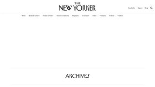 
                            3. Archives | The New Yorker