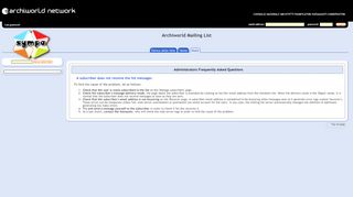 
                            6. Archiworld Mailing List - help
