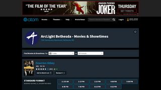 
                            8. ArcLight Bethesda Showtimes & Movie Tickets - …