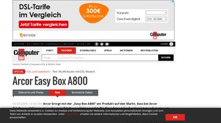 
                            3. Arcor Easy Box A800: WLAN-Router mit DSL-Modem …