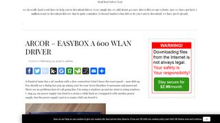 
                            7. ARCOR - EASYBOX A 600 WLAN DRIVER - realbesttest.com