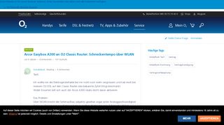 
                            9. Arcor Easybox A300 an O2 Classic Router: …