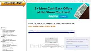 
                            8. Arcor EasyBox A300 Login Router Screenshot - PortForward.com
