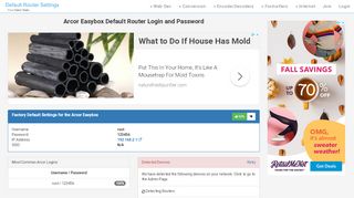 
                            2. Arcor Easybox Default Router Login and Password - Clean CSS