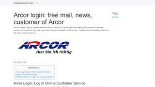 
                            3. Arcor login: free mail, news, customer of Arcor