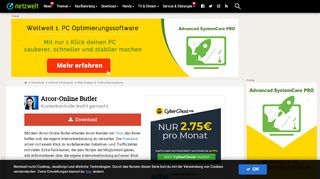 
                            3. Arcor-Online Butler - Download - netzwelt.de