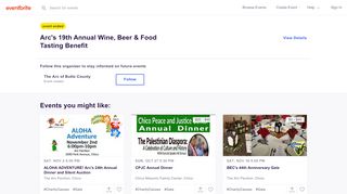 
                            7. Arc's 19th Annual Wine, Beer & Food Tasting Benefit Tickets, Sun, Mar ...