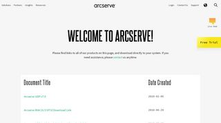 
                            7. Arcserve Software Download Instructions - Arcserve