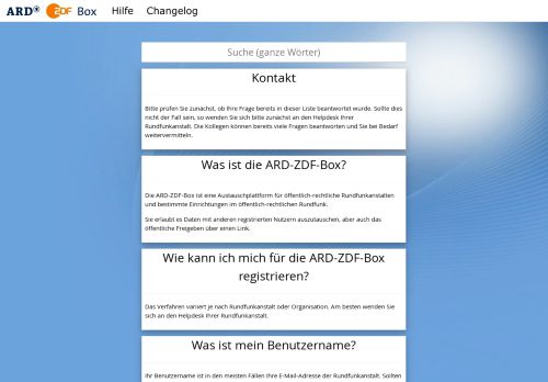 
                            5. ARD-ZDF-Box Hilfe