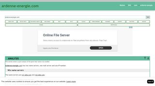 
                            7. Ardenne-energie.com has two name servers, one mail server ...
