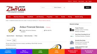 
                            7. Ardeur Finencial Services - ZimPlaza