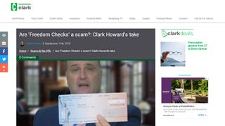 
                            4. Are 'Freedom Checks' a scam?: Clark Howard's take - Clark ...