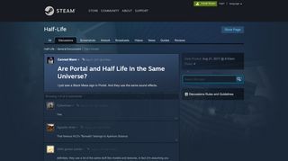 
                            6. Are Portal and Half Life In the Same Universe? :: Half-Life General ...