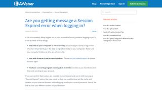 
                            6. Are you getting message a Session Expired error …