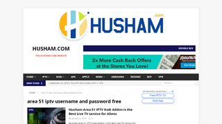 
                            3. area 51 iptv username and password free - Husham.com