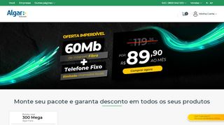 
                            2. Área do cliente Algar - Algar Telecom