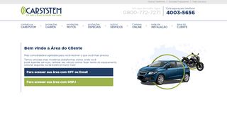 
                            6. Área do Cliente - carsystem.com