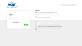 
                            1. Área do Cliente - cliente.acnt.com.br