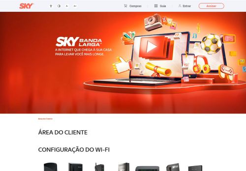 
                            2. Área do Cliente - Sky