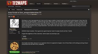 
                            2. Area Portal vs func_areaportalwindow ??? | TF2Maps.net
